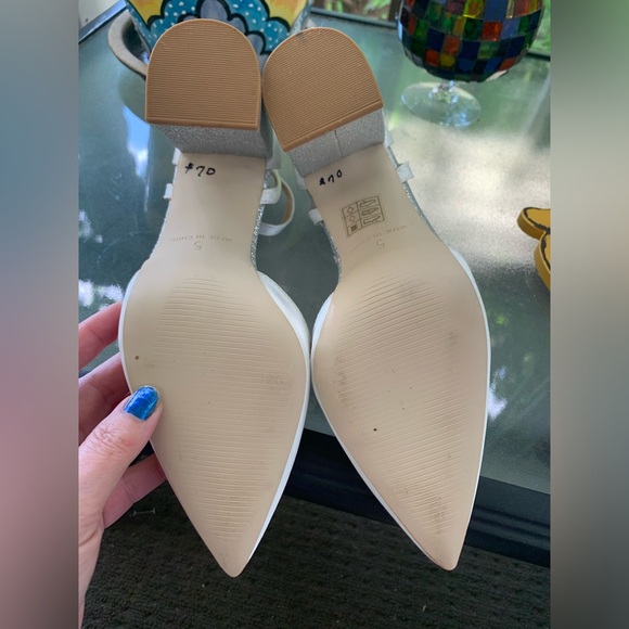 Beautiful silk and glitter heels - Picture 4 of 6